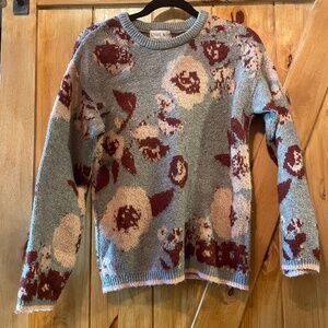 Flower Knit Sweater